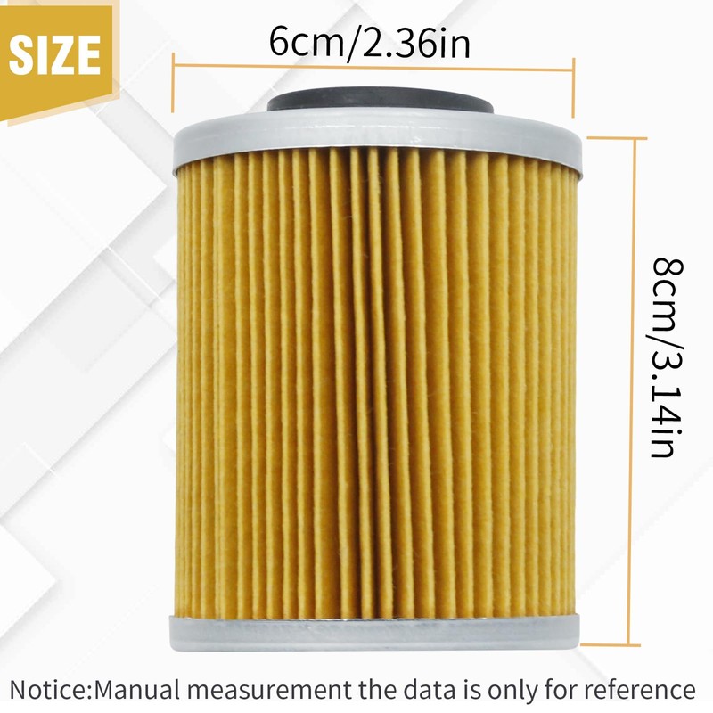 Anxingo 2 Pcs 21040111601 Oil Filter, Replacement for ODES Cartridge