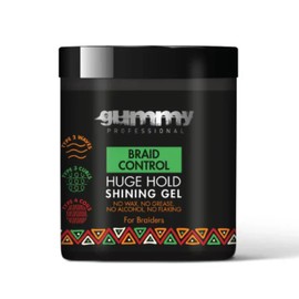 Gummy Braid Control Gel – Extreme Hold Braid Gel for Smooth, Long-Lasting Styles – Anti-Frizz, Residue-Free, Professional Formula – 16.9 oz / 500 ml