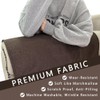 NOYOURS Couch Arm Covers, Anti-Slip Sofa Armrest Cover for Recliner,