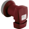 Schwaiger extremely heat resistant SUN Protect Single LNB Brick Red
