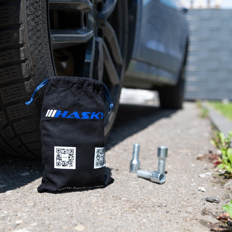 HASKYY Wheel Bolt Bag 100% Cotton 200 x 145 mm