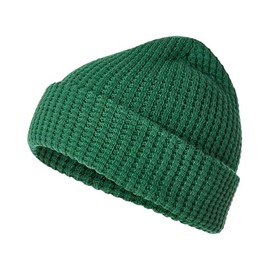 Joe Browns Mens Waffle Knit Beanie Hat, Green, One Size, Green