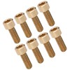 50Pcs Cap Hex Socket Screw Copper Fastener Hardware Tools Industrial