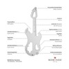 Gift Item: ROMINOX Key Tool Guitar, 19 Functions, Keytool Keytool