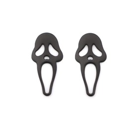 New 2X Funny Skull Ghost Car Emblem for Pirate Styling Car Fender Trunk Lid/Motorcycle/Bike Metal Badge Sticker (Black)