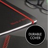 Black n' Red Notebook, Durable Poly Cover, Premium Optik Paper,