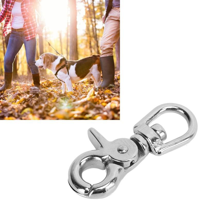 Stainless Steel Snap Hook Trigger 360 Degree Rotation Swivel Clasp