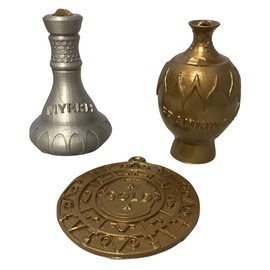 WISE MEN SET : GOLD, FRANKINCENSE and MYRRH stage props/Decoration Nativity Christmas Tree (SET OF 3)