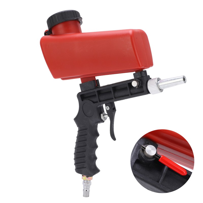 Handheld Pneumatic Sandblasting Gun Portable Small 90psi Sand Blaster for