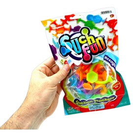 JA-RU Suction Cup Toys (2 Pack, 9pcs. Each) Suction Bath Toys for Kids | Fine Motor Skills Toys, Sensory Bin Filler | Travel Pack, Party Favors, & Goodie Bag Stuffers. 4903-2s