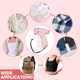 STnbTF Clothing Sewing Gun, Hand-Held Label gun, Clothing Sewing tool tag glue needle gun Quilt retainer, Including 1000 Glue needles and 5 Needles