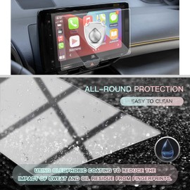 CDEFG Kompatibel mit Toyota Yaris Cross 2021-2023 Navigation Schutzfolie Tempered Glas 9H Kratzfest Yaris Cross 2023 9 Zoll GPS Displayschutzfolie Auto Navi Folie Yaris Cross 2023 Zubehör (Glas)
