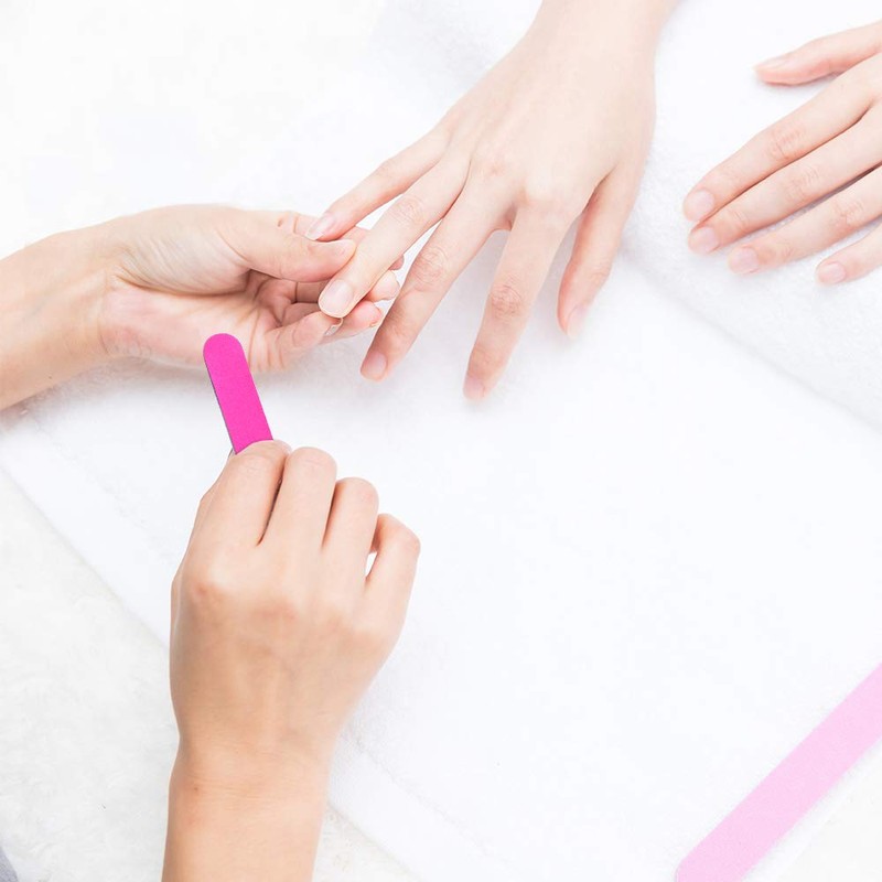 VIOCIWUO Mini Nail File Bulk 300Pcs (180/240 Grit), Disposable Nail