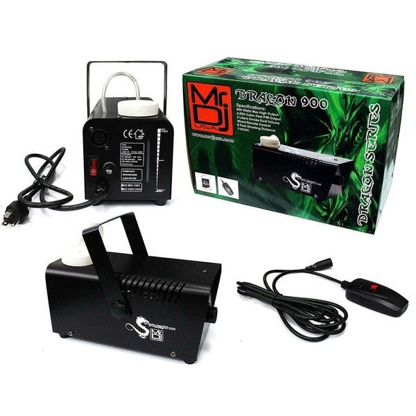 NEW! MR DJ DRAGON900 Fog/Smoke Machine w/Remote+Fluid Quick Heatup, Thick
