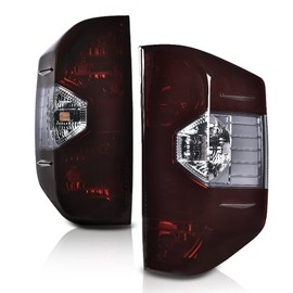 ALLGOOD Tail Lights Assembly w/o Bulbs Left Driver & Right Passenger Side Compatible with Toyota Tundra 2014-2021 Smoky Lens Rear Tail Lamp