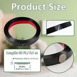 2cm × 6.1m Moldura de Pared Despegar y Pegar - Moldura de Moldeo Autoadhesiva Flexible para Paredes, Bordes, Ventanas, Marcos de Ventanas, Azulejos de Backsplash - Moldura Impermeable Negra