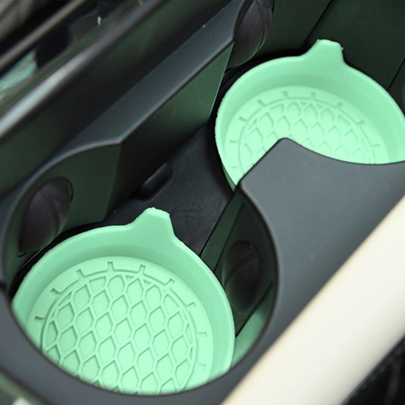 zipelo 2 Pack Cup Holder Coaster, 3.1" Silicone Insulation Drink