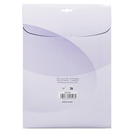 Exacompta - Item No. 42543E - Pack of 25 Clear Plastic Flat Sheets PVC 20/100 Smooth for Transparent Cover Sheets Binding and Presenting A4 Folders