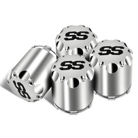 Universal Golf Cart ITP SS Wheel Center Cap Cover, 8,10,12 Inch Push in Style Chrome Center Hub Caps for Club Car EZGO Yamaha Golf Cart Wheel-4 Packs (Height 3.21" / Outer Diameter 2.75")