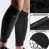 1Pair Ski Shin Protector, Antislip Collision Football Shin Guards Pads