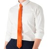 DonDon Mens Handmade Silk Look Ties 6cm, orange