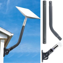 Starlink Mount - 30" Adjustable Starlink Mounting Kit - Starlink Roof Mount Kit Compatible with V2 Starlink - J-Pipe Starlink Long Wall Mount for Starlink Internet Kit Satellite