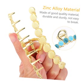 OHPHCALL Hair Claws 3pcs Oil Painting Hairpin Alloy Hair Clip No Crease Headdress Girl Random Color