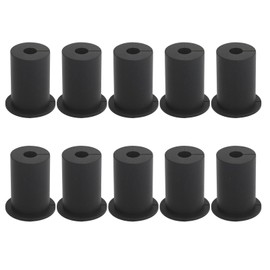 Greensen 10 Stück Wanddurchführung für Kabeldurchführungsset mit 1 Zoll Silikon Starlink-Kabelführungsset für Kabel (Black)