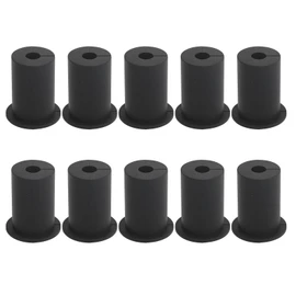 Greensen 10 Stück Wanddurchführung für Kabeldurchführungsset mit 1 Zoll Silikon Starlink-Kabelführungsset für Kabel (Black)