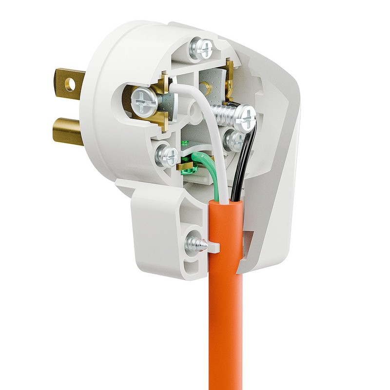Paquete de 3 enchufes Nema 5-15P 15A 125V, enchufe ajustable