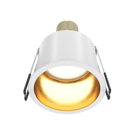 Maytoni Reif Technical White Recessed Spotlight White with Gold Aluminium GU10 Excl. for Living Room, Dining Room, Bedroom, Kitchen