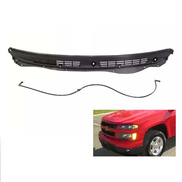 Windshield Cowl Grille Vent Compatible with 2004-2012 G-M-C Canyon Colorado