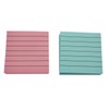 speed mao Simple Square Notepad, Ruled, 6 Colors, Set of