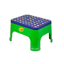Crayola 7'' Step Stool for Kids (1 Pack), Toddler Color Learning, Toddler Step Stool, Kitchen Stool for Toddlers, Stepping Stool for Kids Bathroom, Potty Training Step Stool, Step Stool 300lb Capacity