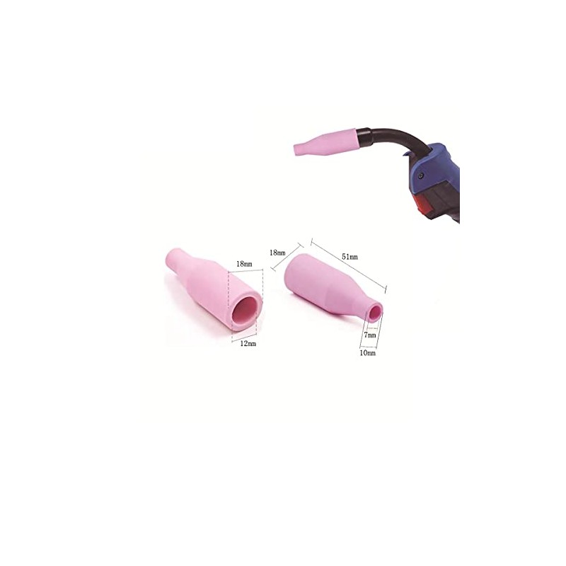 Rotterdam Lndb 4pcs Extra Fine Nozzles Ceramic Nozzle Welding Accessories