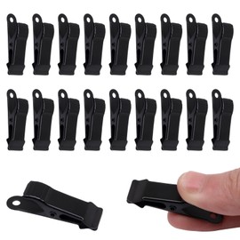 GDFYMI Small Metal Clamps, 1/2 Inch Wide Mini Alligator Clips Spring Clamps for Office Home School (Black,20pcs)