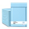 Light Blue Small Bubble Mailers 4x8 Inch #000 | Thick