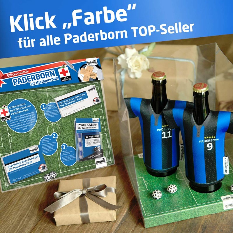 Ligara® for SC Paderborn Fan Item Gift Birthday Fans (1x