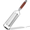 KULUNER Professional-Grade Lemon Zester with Ultra-Coarse Blades, Heavy-Duty Cheese/Vegetable Grater,