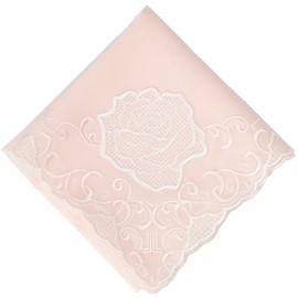 Lanvin Collection 08001202 Handkerchief Women's Embroidered Handkerchief, Pink (A)