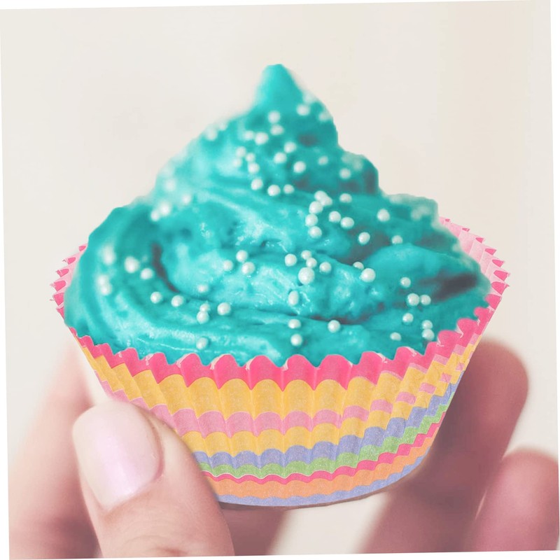 BUGUUYO 600pcs Paper Cupcake Wrappers Small Muffin Liners Greaseproof Baking