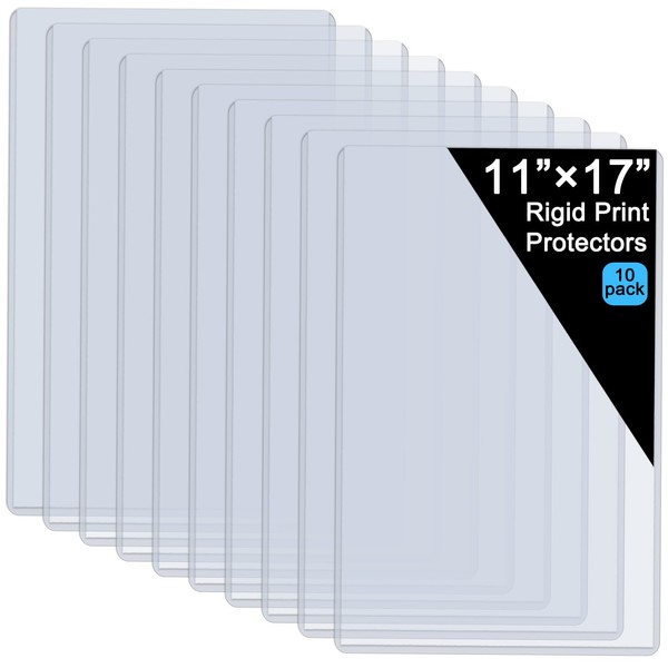 11" x 17" Hard Plastic Sheet Protectors, Menu Rigid Print