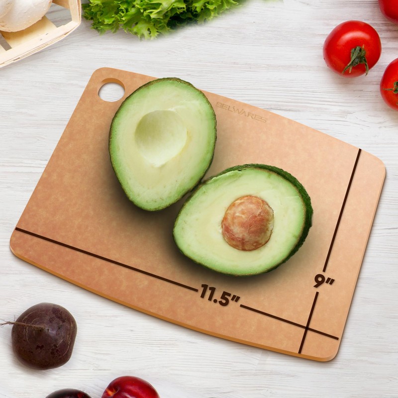 Wooden Cutting Board for Kitchen - Small Composite Wood Cutting
