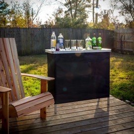 Trademark Innovations Portable Bar Table - Carrying Case Included -