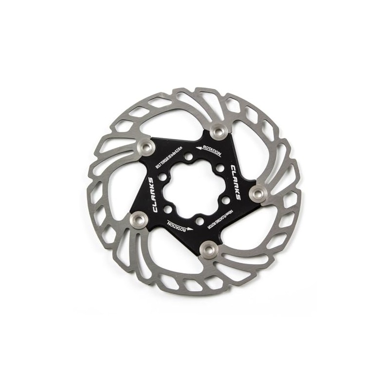 Clarks Cycle Systems AR18 Floating 6-Bolt Disc Brake Rotor, Black,