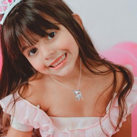 VEEHOO Girls Chihuahua Necklaces Gifts,Colorful Crystal Chihuahua Themed Animal Pendant Jewelry Cute Chihuahua Gifts for Chihuahua Lovers