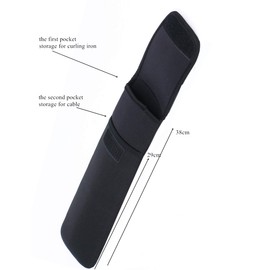 ALLENLIFE Heat-Resistant Storage Bag Travel Case Cover Pouch for Hair Straightener Curling Iron Flat Iron