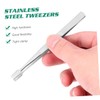 Ipetboom 15pcs Stainless Steel Tweezers for False Eyelashes and Lightweight