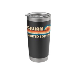 GILLIAM Surname Retro Vintage 80s 90s Birthday Reunion Stainless Steel Insulated Tumbler