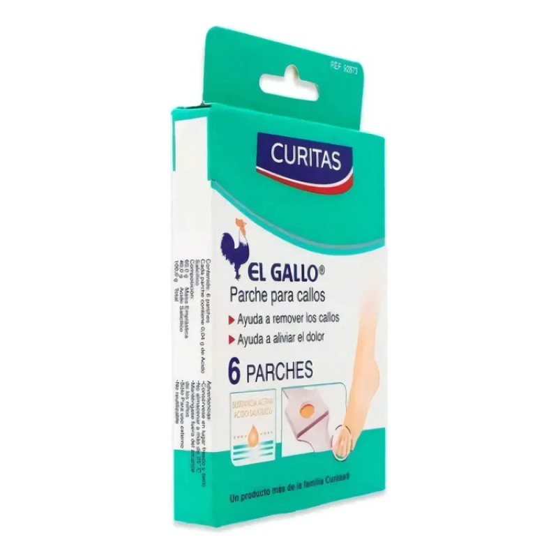 Caja De Parches Para Callos Curitas El Gallo Con 6